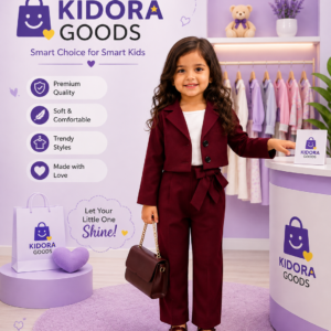 Tracksuit Western Dress - Maroon